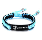 Sports Medical ID Bracelet - Vegan  ❤ Love