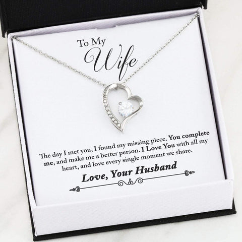 To My Wife - Forever Love Necklace - Missing Piece