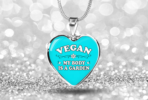 Luxury Vegan Heart Necklace